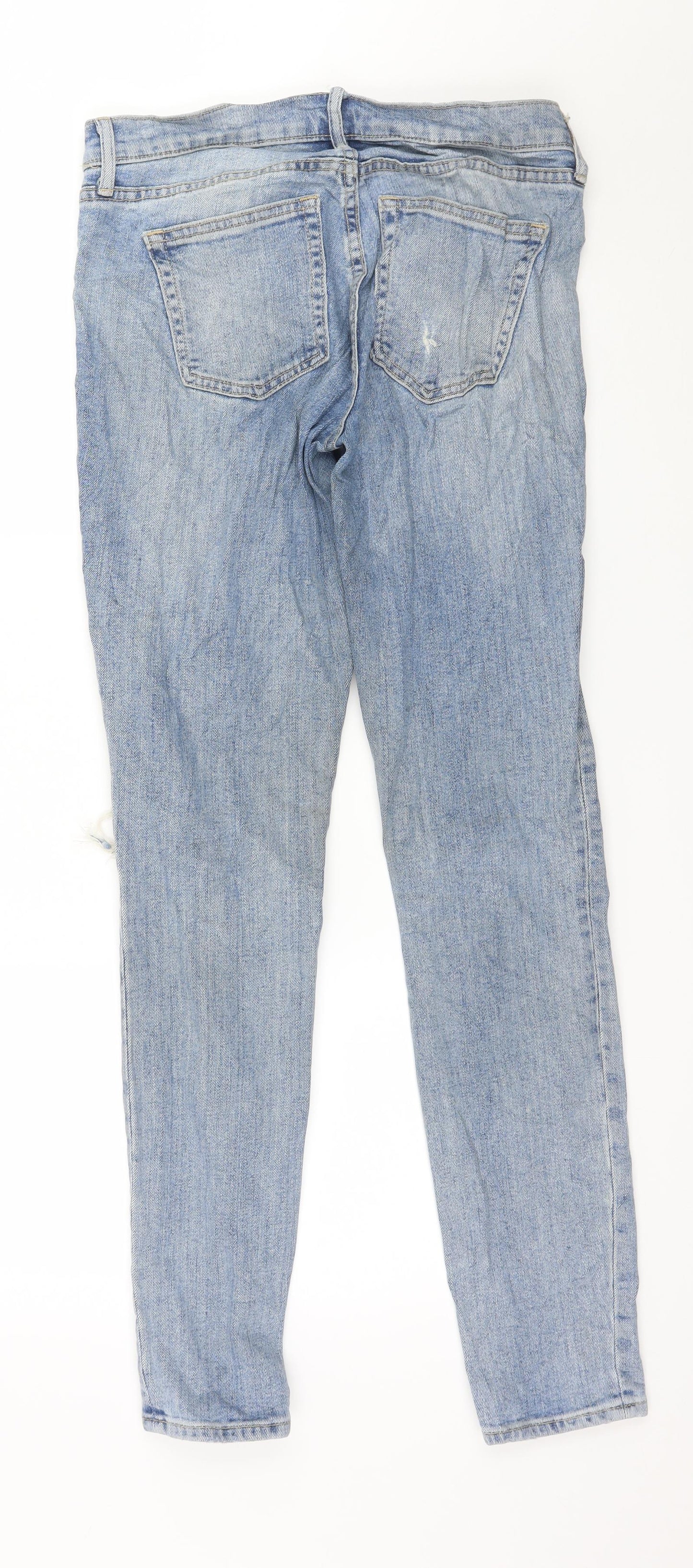 Gap Womens Blue  Denim Straight Jeans Size 26 in L31 in
