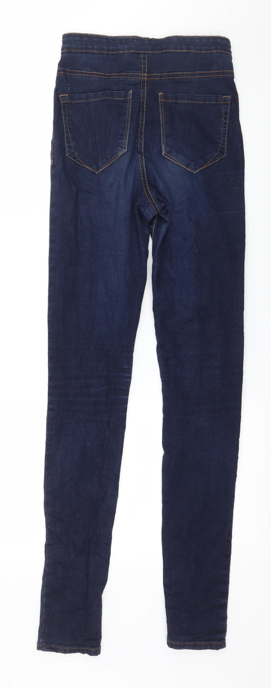 Denim & Co. Womens Blue  Denim Skinny Jeans Size 6 L31 in