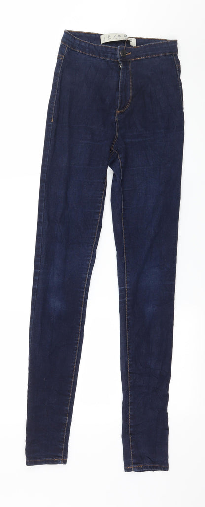Denim & Co. Womens Blue  Denim Skinny Jeans Size 6 L31 in