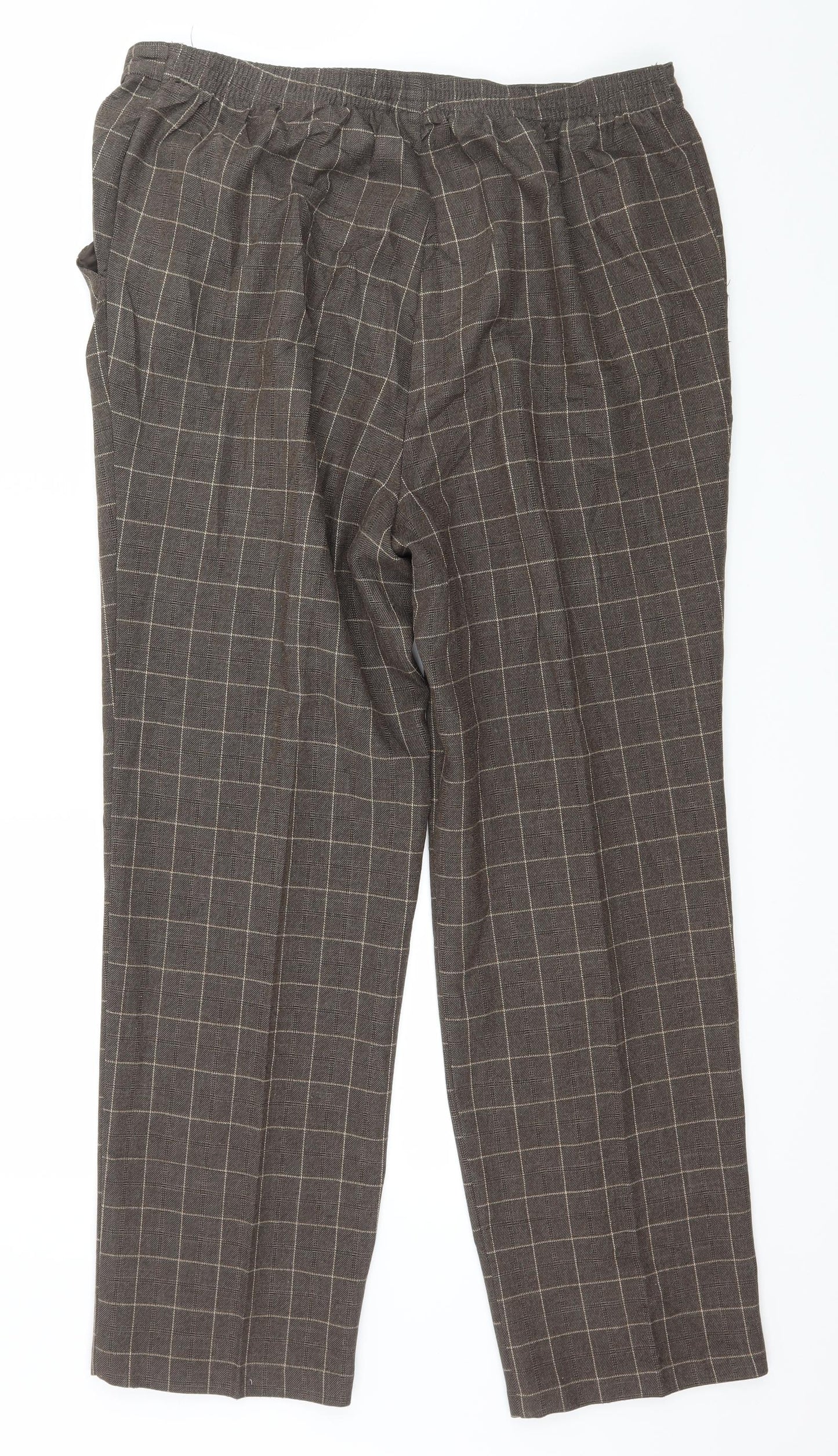 Womens UK Size 16 Marks and Spencer Regular Fit  Brown Trousers