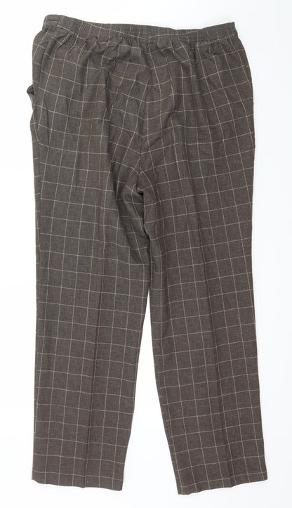 Womens UK Size 16 Marks and Spencer Regular Fit  Brown Trousers