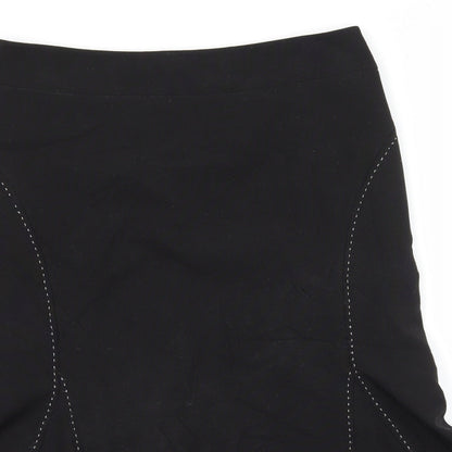M&Co Womens Black   Flare Skirt Size 8