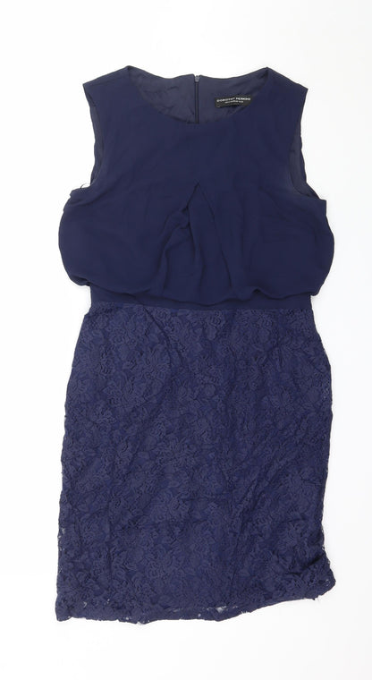 Dorothy Perkins Womens Blue  Lace A-Line  Size 12