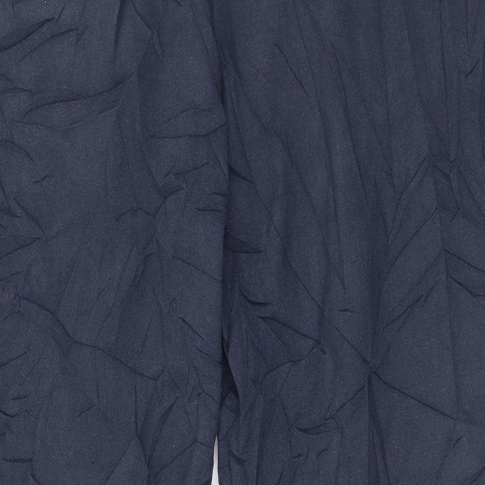 Womens UK Size 12 M&Co Regular Fit  Blue Trousers