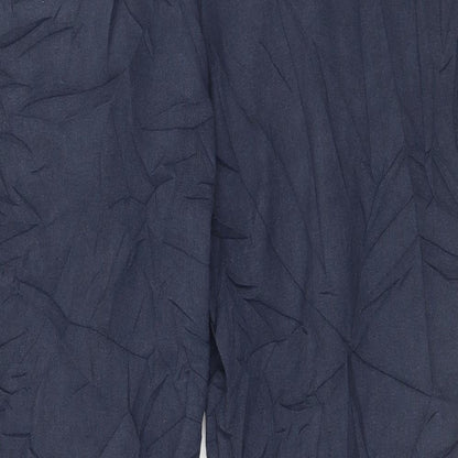 Womens UK Size 12 M&Co Regular Fit  Blue Trousers