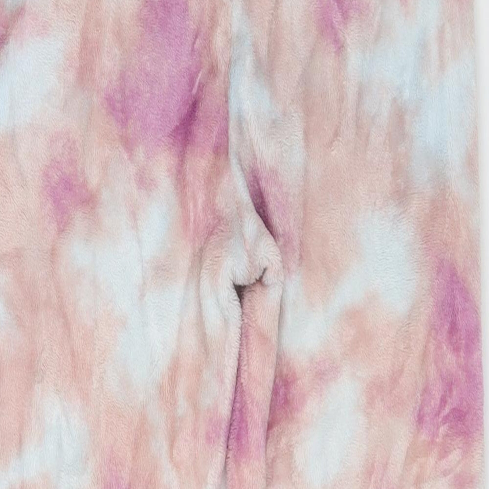 NEXT Girls Pink Geometric Microfibre Capri Pyjama Pants Size 7 Years  - Tie Dye