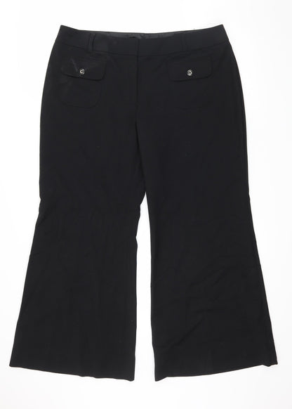 Womens UK Size 38 in Marks and Spencer Regular Fit  Black Trousers