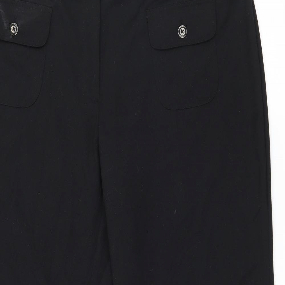 Womens UK Size 38 in Marks and Spencer Regular Fit  Black Trousers