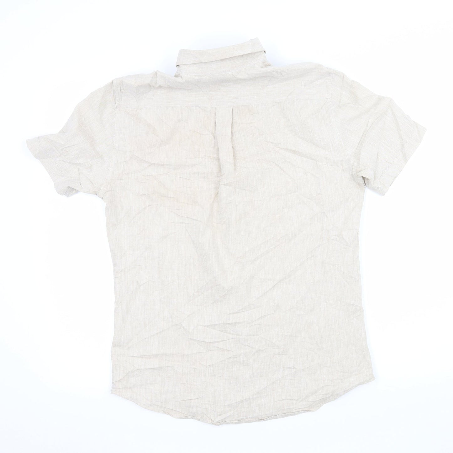 Topman Mens Beige    Button-Up Size S