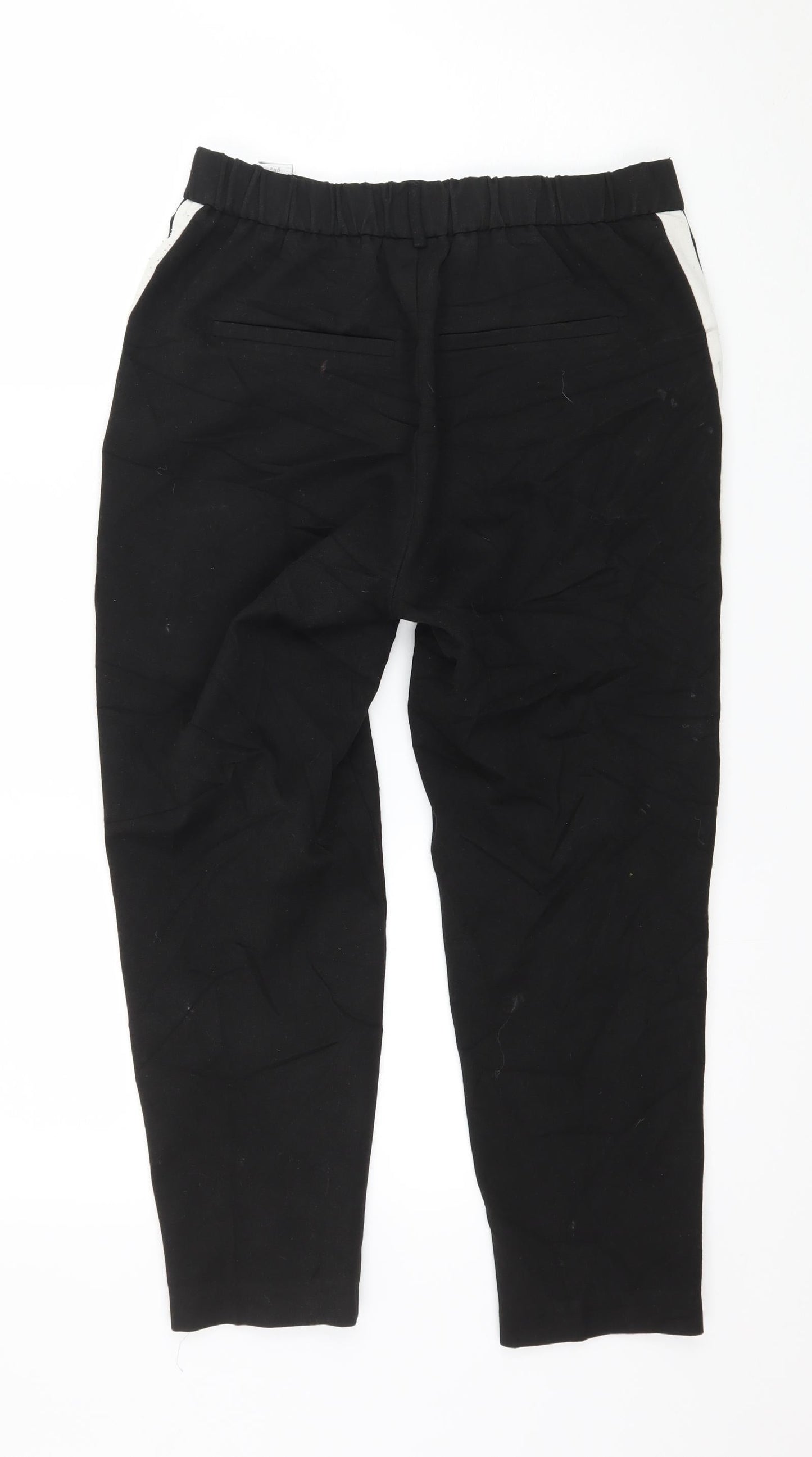 Womens UK Size S Zara Regular Fit  Black Trousers