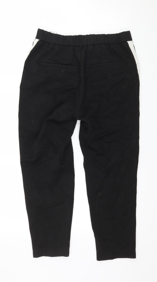 Womens UK Size S Zara Regular Fit  Black Trousers