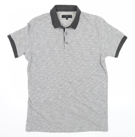 Easy Mens Grey  Jersey  Polo Size M