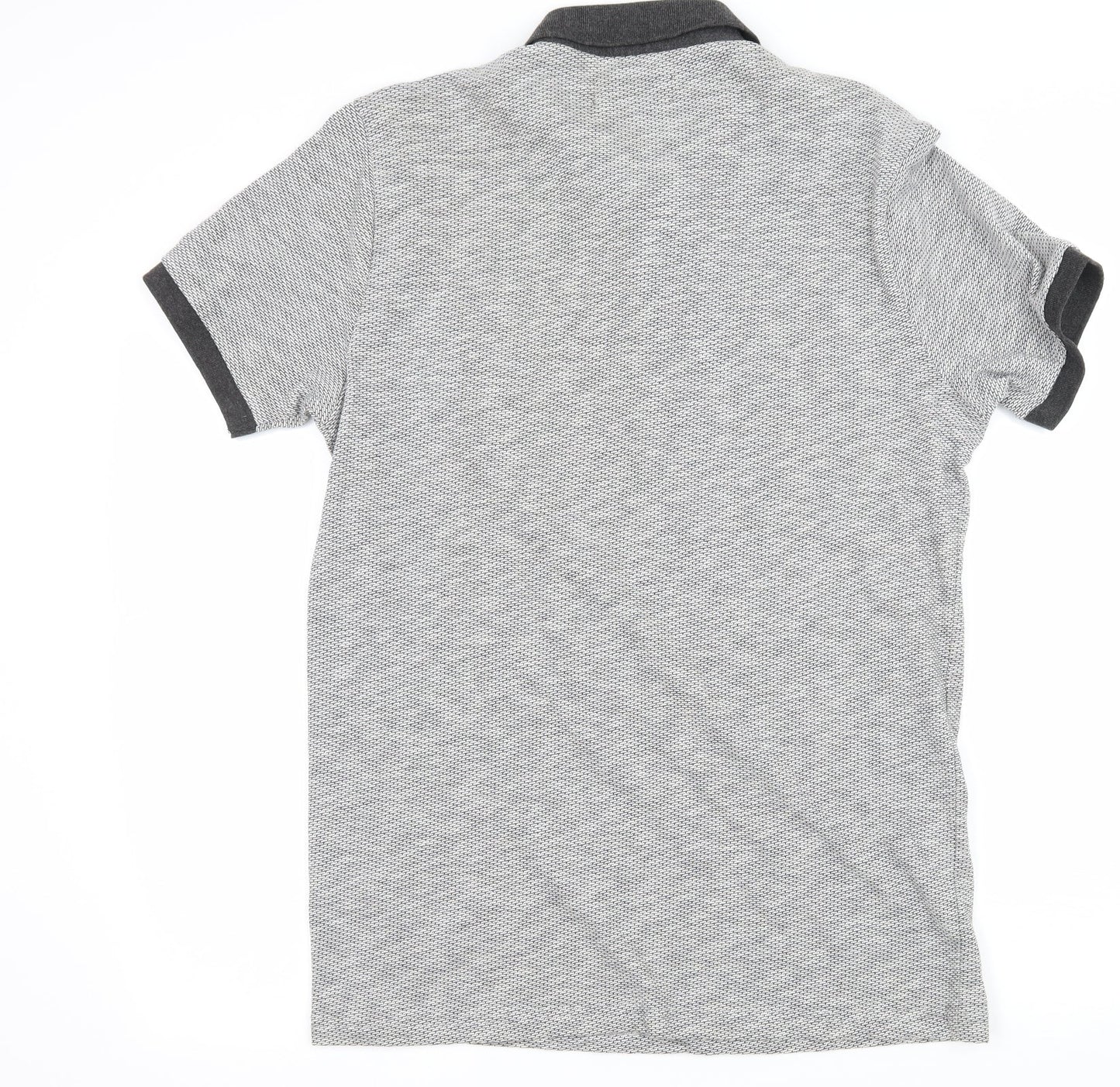 Easy Mens Grey  Jersey  Polo Size M