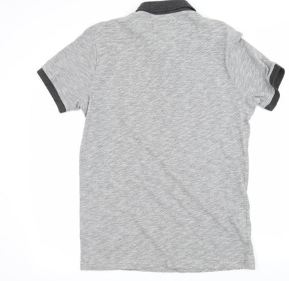 Easy Mens Grey  Jersey  Polo Size M