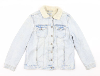 New Look Womens Blue  Denim Jacket  Size 10