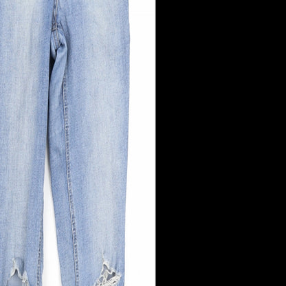 Matalan Womens Blue  Denim Skinny Jeans Size 8 L25 in
