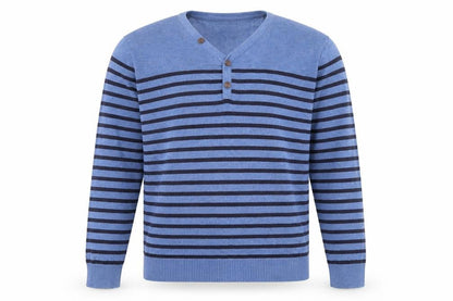 Mens UK Size L Easy Blue Pullover Jumper