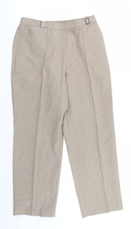 M&S Womens Brown   Trousers  Size 10 L23 in