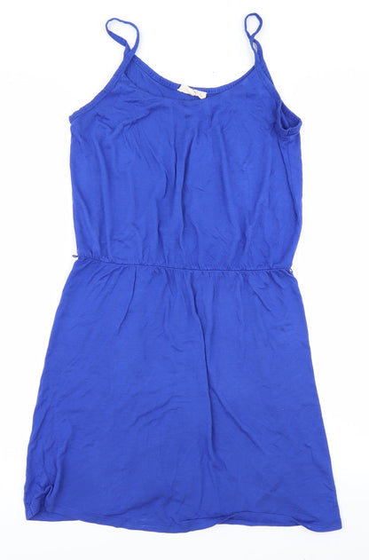 m&s Womens Blue   Skater Dress  Size S