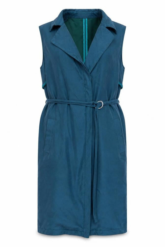 Womens UK Size 4 Missguided Blue Gilet