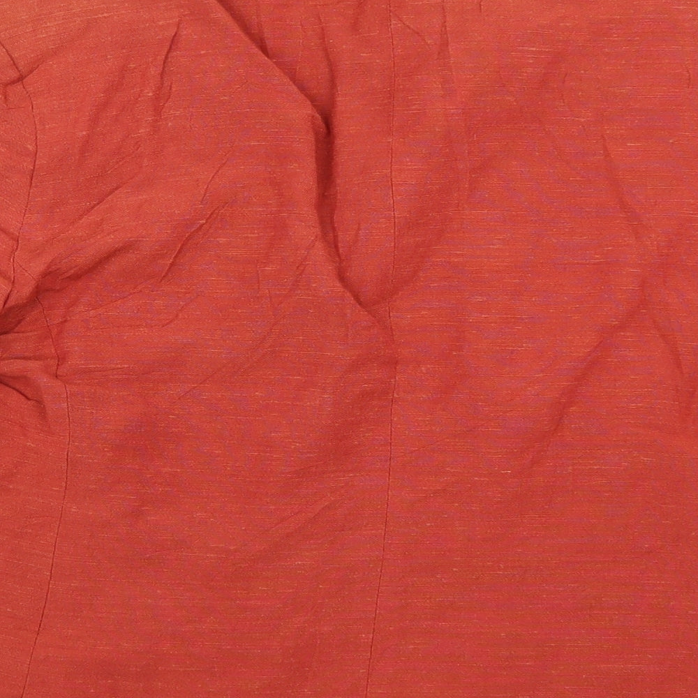 Studio Womens Orange   Jacket Blazer Size 14