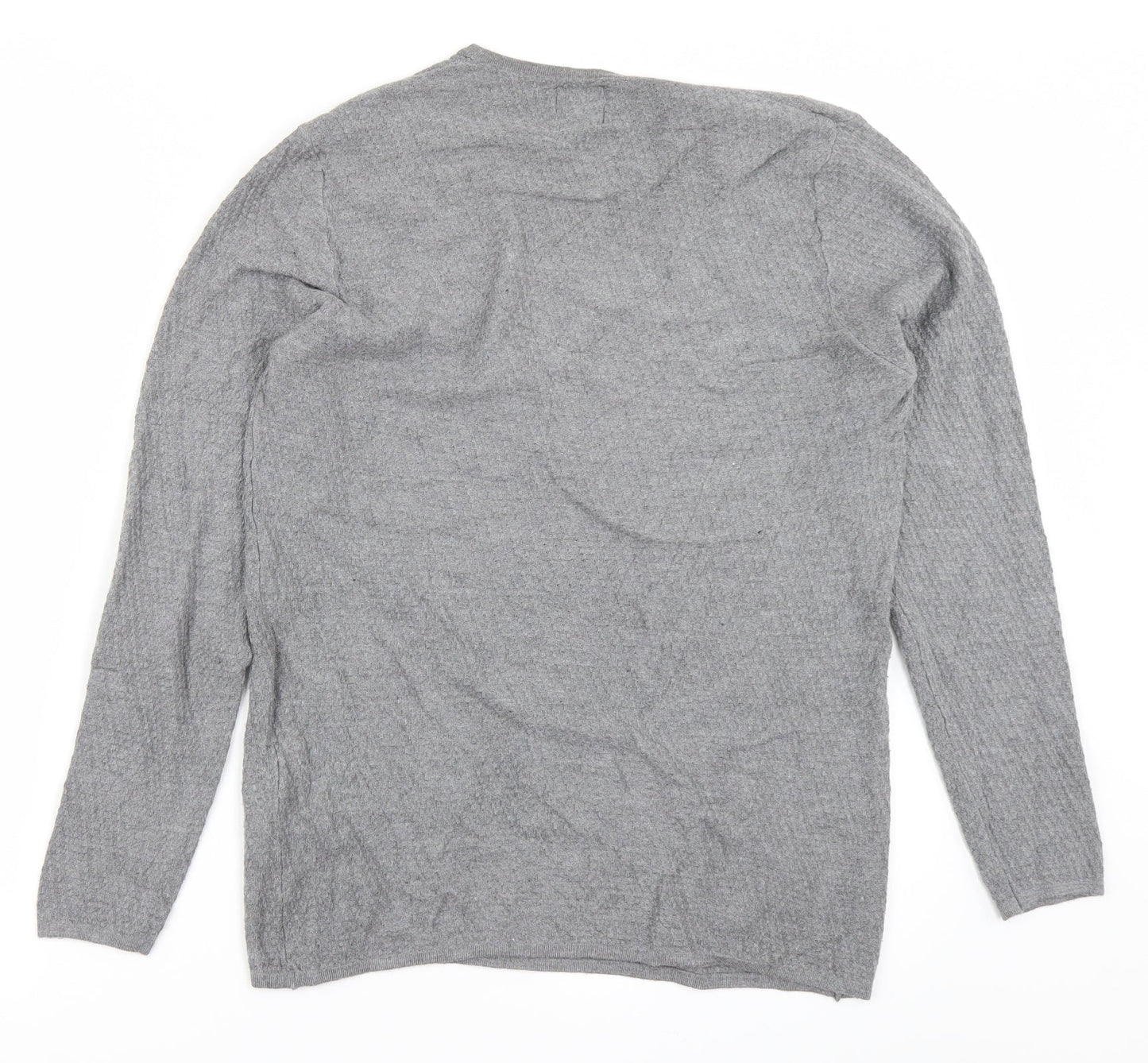 Womens UK Size M Zara Grey Basic T-Shirt