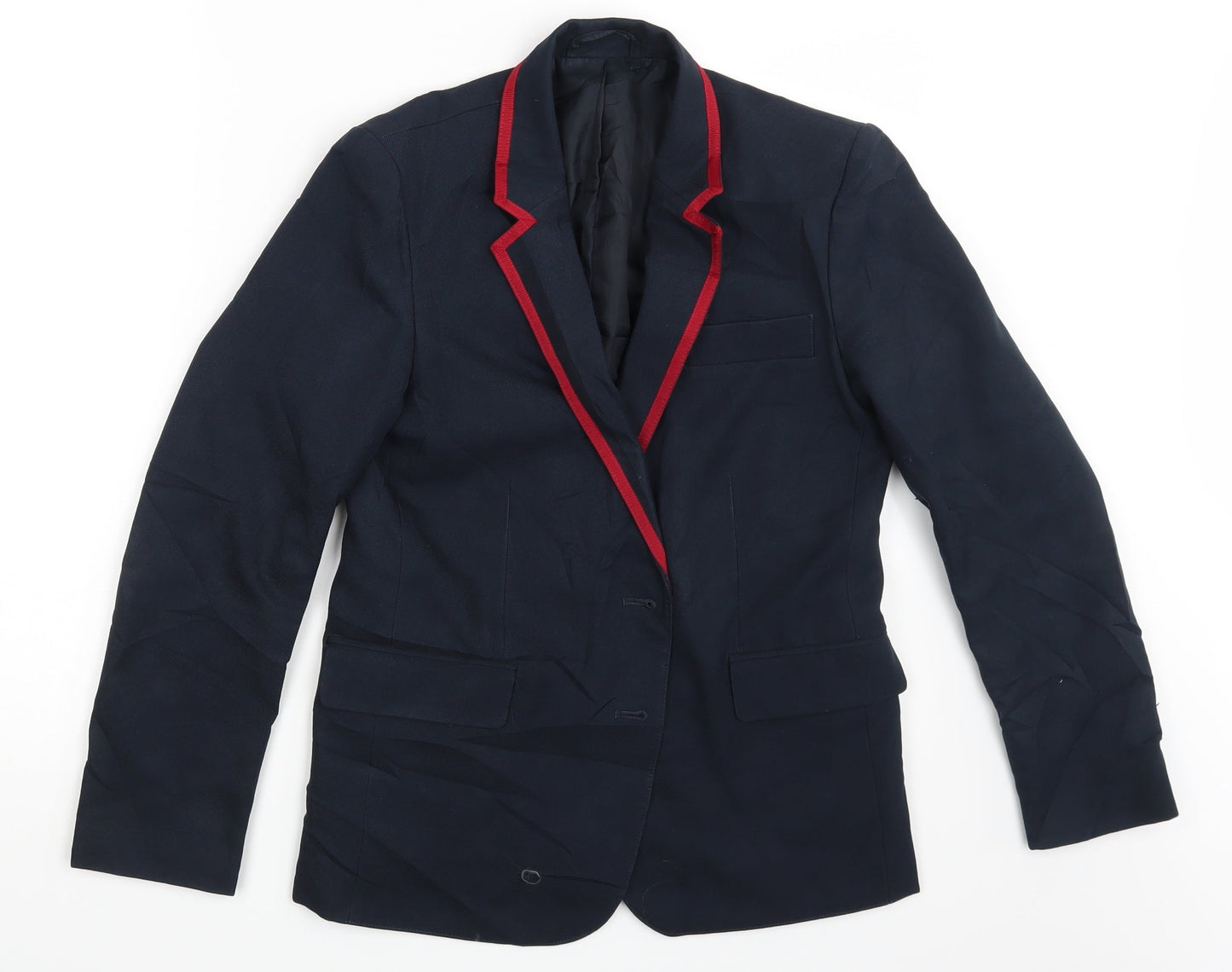 Womens UK Size One Size Preworn Regular Blue Suit Jacket