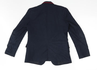 Womens UK Size One Size Preworn Regular Blue Suit Jacket