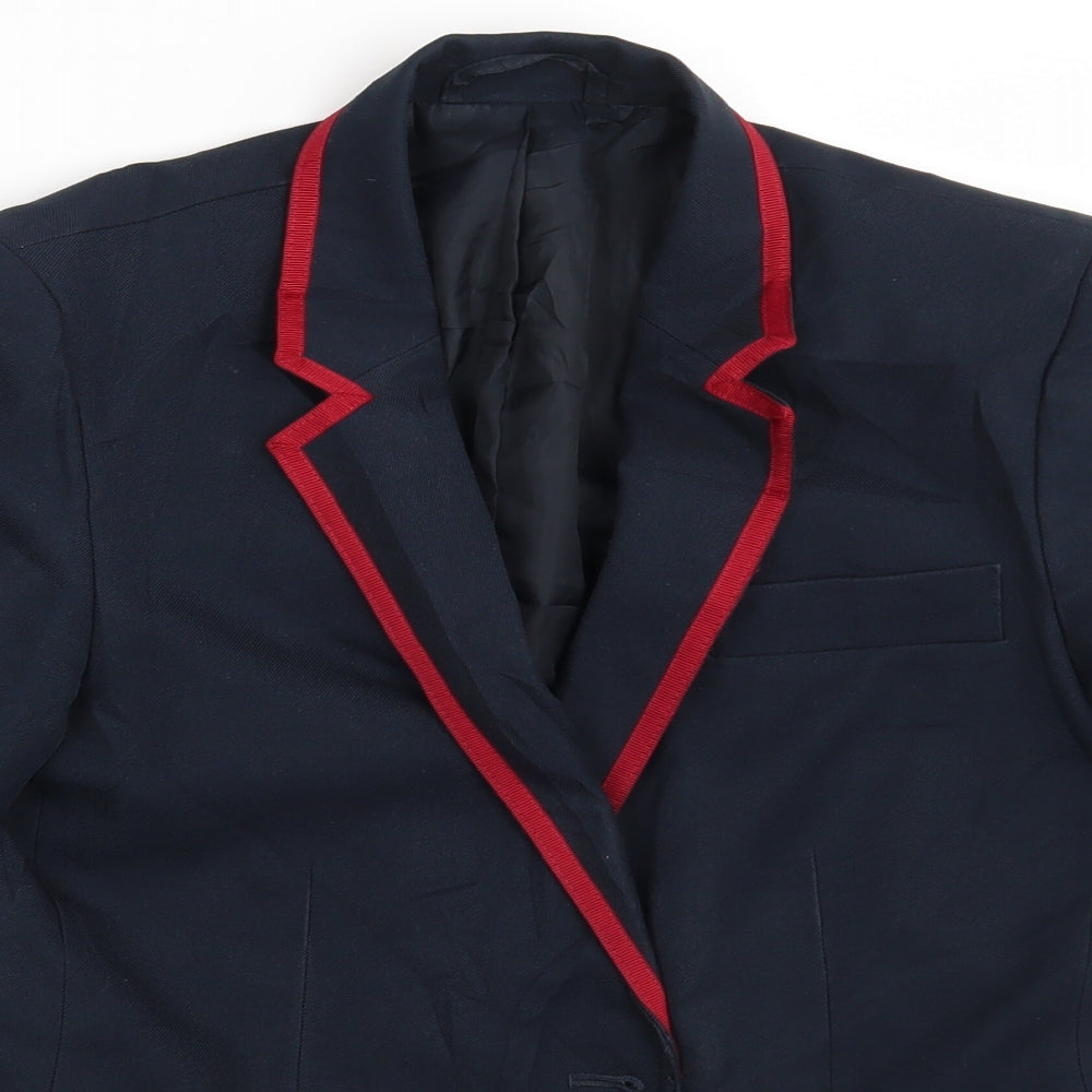 Womens UK Size One Size Preworn Regular Blue Suit Jacket