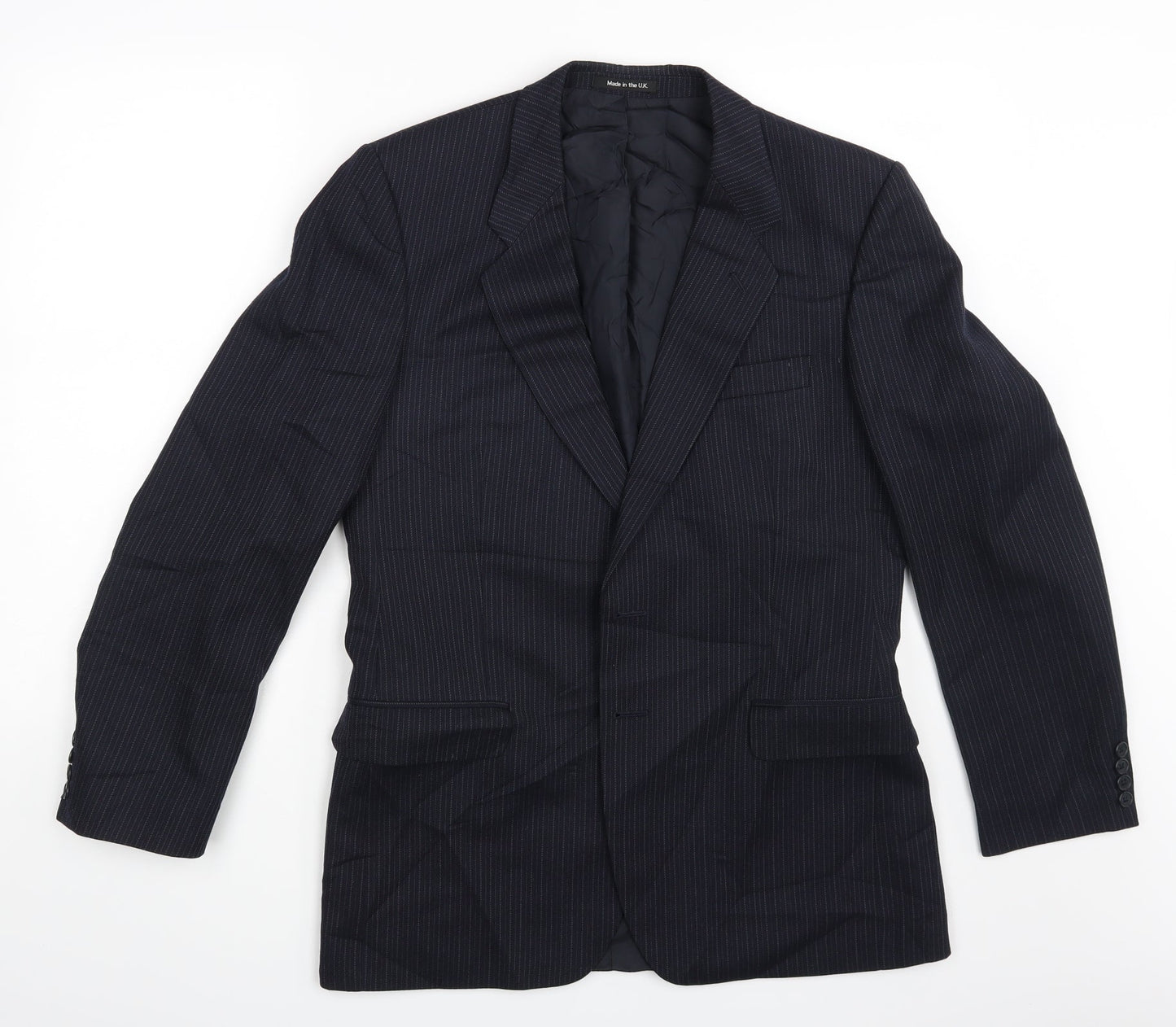 Mens UK Size M St Michael Regular Blue Suit Jacket