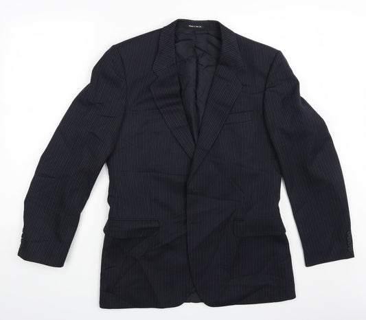 Mens UK Size M St Michael Regular Blue Suit Jacket