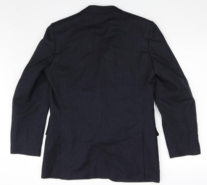 Mens UK Size M St Michael Regular Blue Suit Jacket