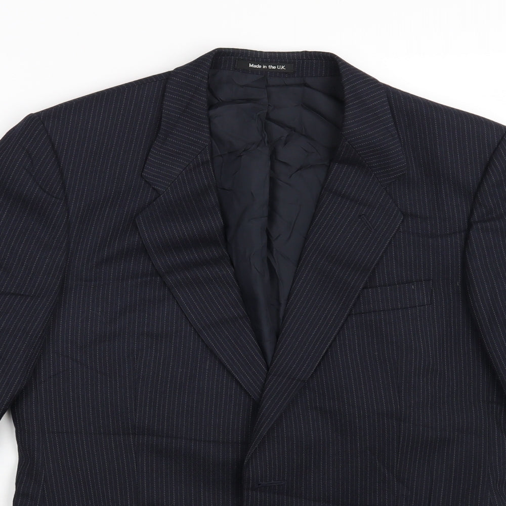 Mens UK Size M St Michael Regular Blue Suit Jacket