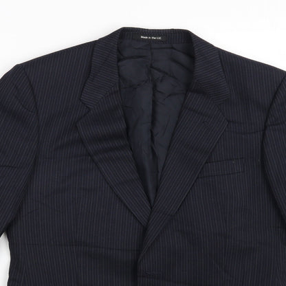 Mens UK Size M St Michael Regular Blue Suit Jacket