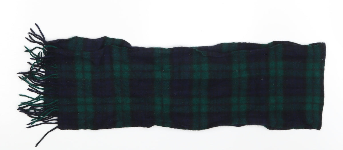 Front view of Gretna Green unisex multicoloured check scarf