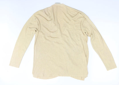 Suchita Womens Gold   Cardigan Jumper One Size