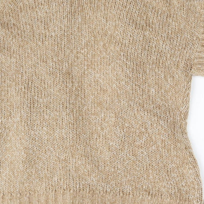 Womens UK Size 10 Isle Beige Cardigan Jumper
