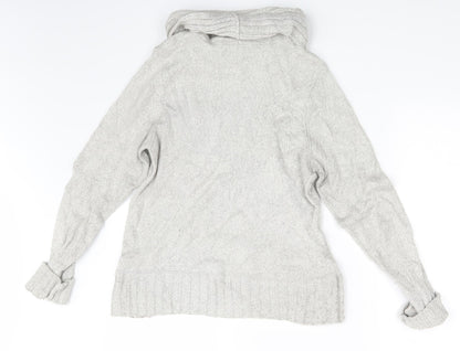 Womens UK Size 12 M&S Grey Pullover Jumper