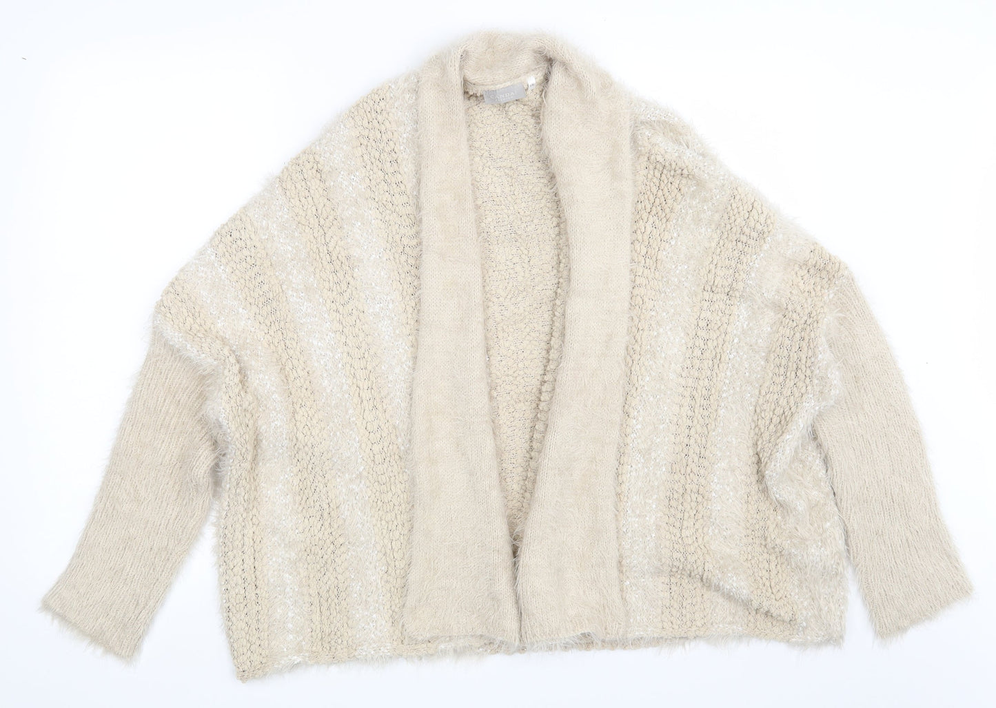 CANDA  Womens Beige   Cardigan Jumper Size L  - Size L/XL