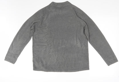 Classic Womens Grey   Pullover Sweatshirt Size 16