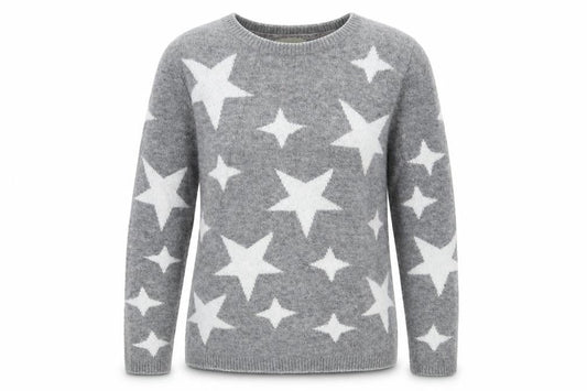 Front view of Papaya women’s grey jumper, size S