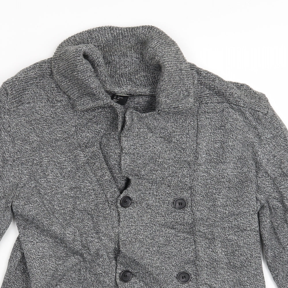 H&M Womens Grey   Cardigan Jumper Size S