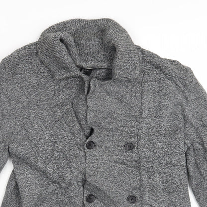 H&M Womens Grey   Cardigan Jumper Size S