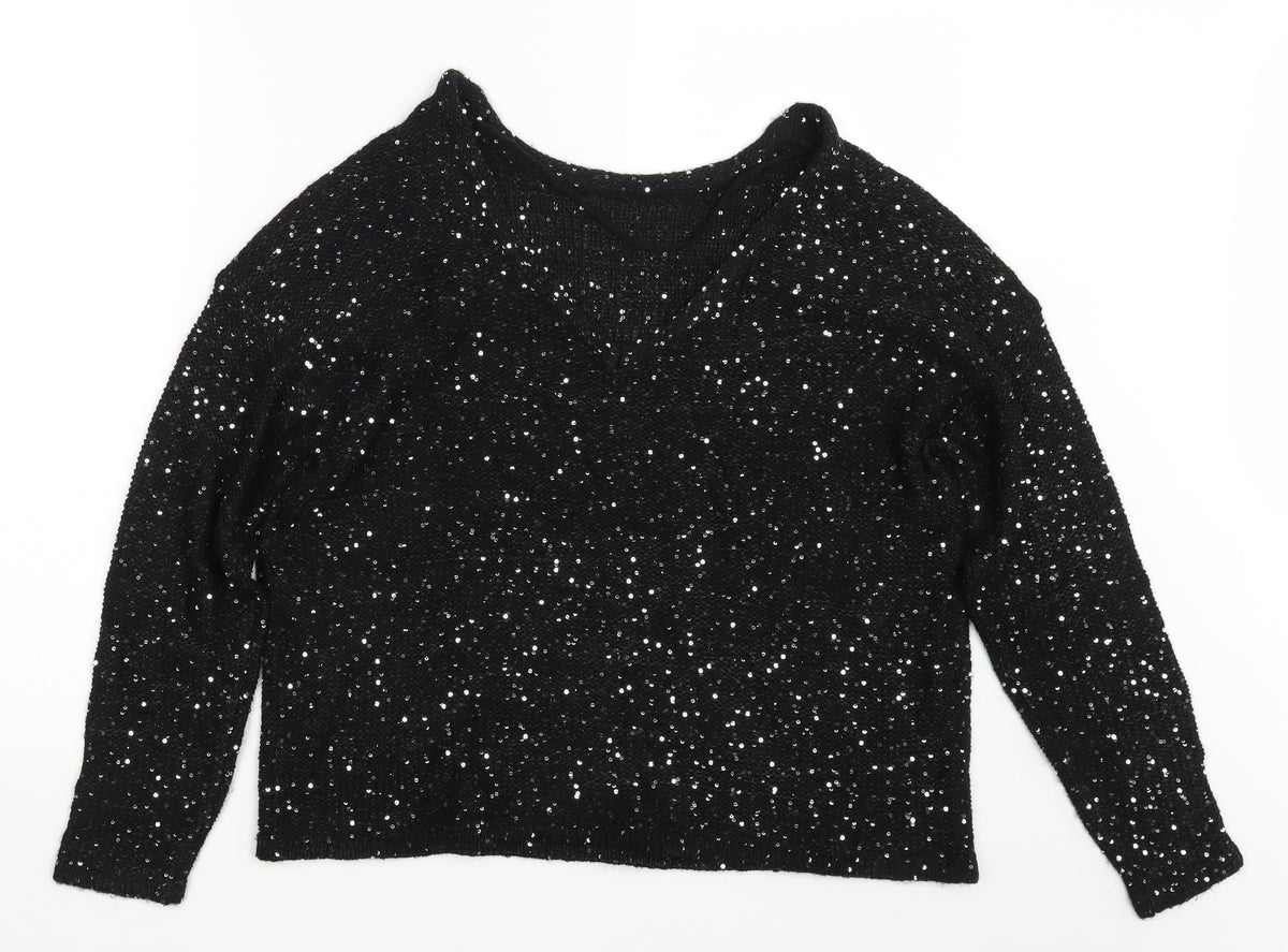Additional front view of Vera Moda women’s black jumper one size