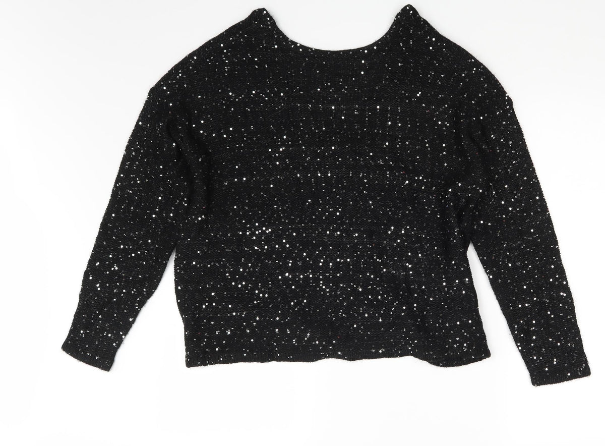 Back view of Vera Moda women’s black jumper one size