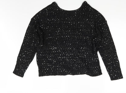 Back view of Vera Moda women’s black jumper one size
