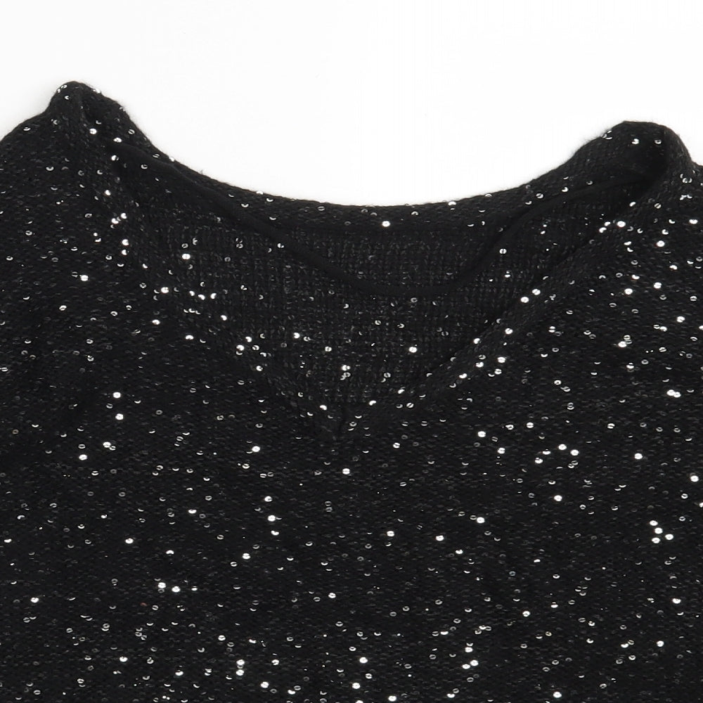 Close-up detail of Vera Moda women’s black jumper one size