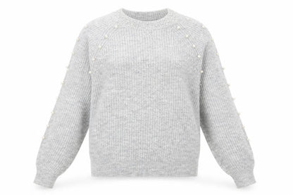 Front view of Papaya women’s grey jumper, size S
