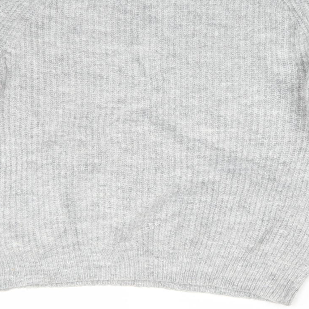 Brand and care label for Papaya women’s grey jumper, size S