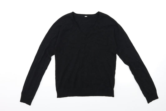 Preworn Womens Black  Knit Pullover Jumper Size L
